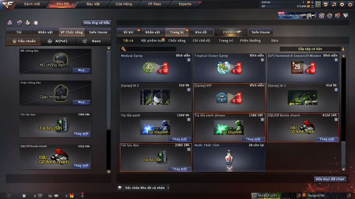 shop acc cf uy tin gia re